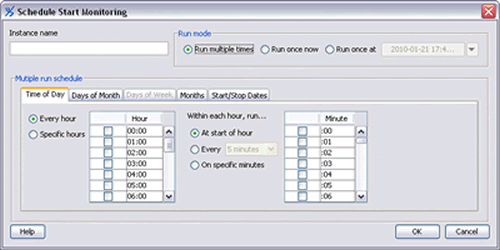 Schedule dialog