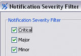 Severity filter